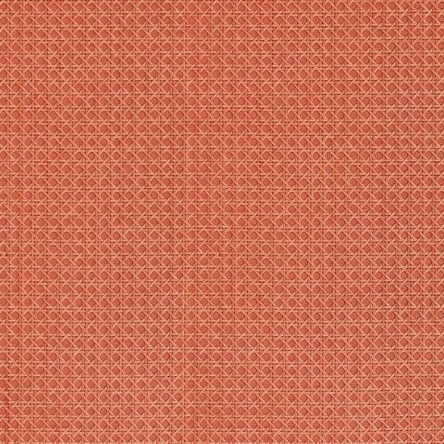 Thibaut PAPER RATTAN T10397 in Coral Wallpaper - GRASSCLOTH 