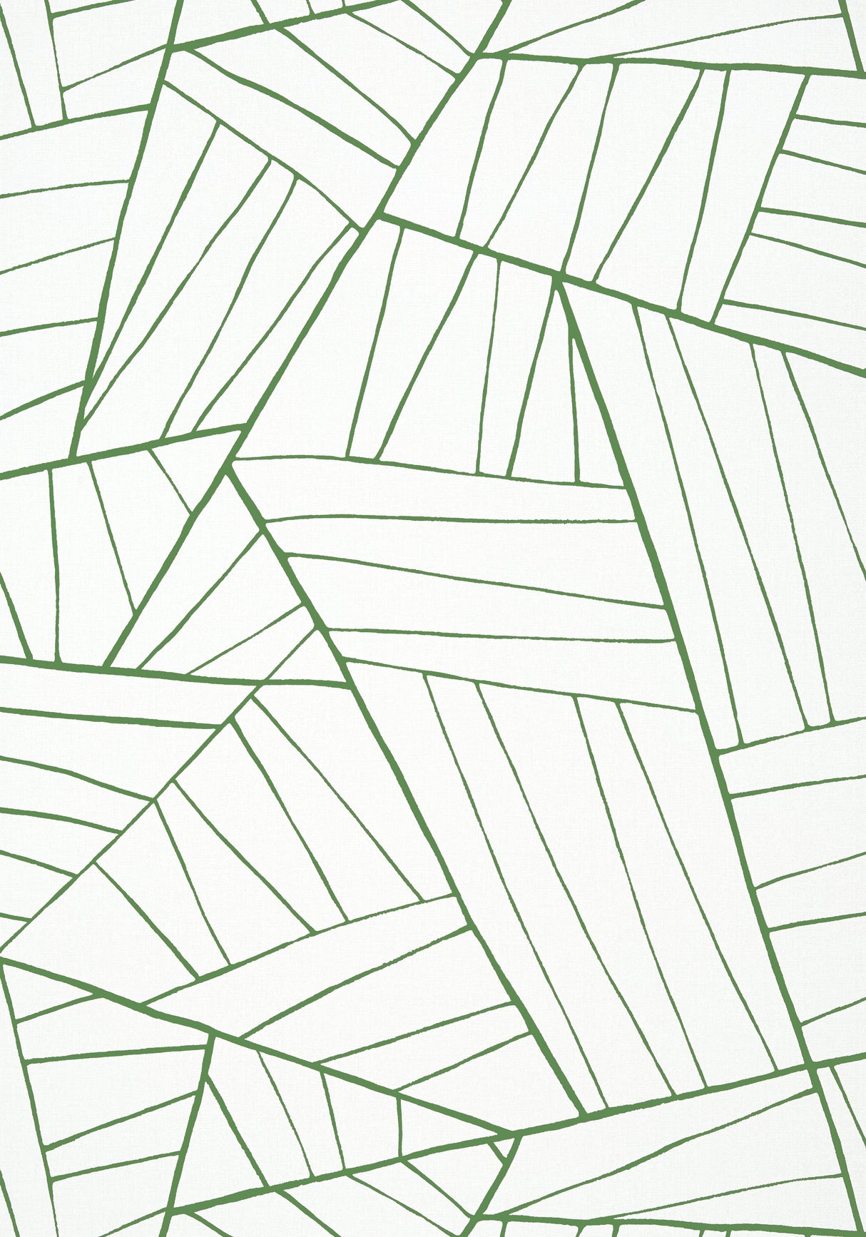 Thibaut T10442 JORDAN Emerald on White Wallpaper