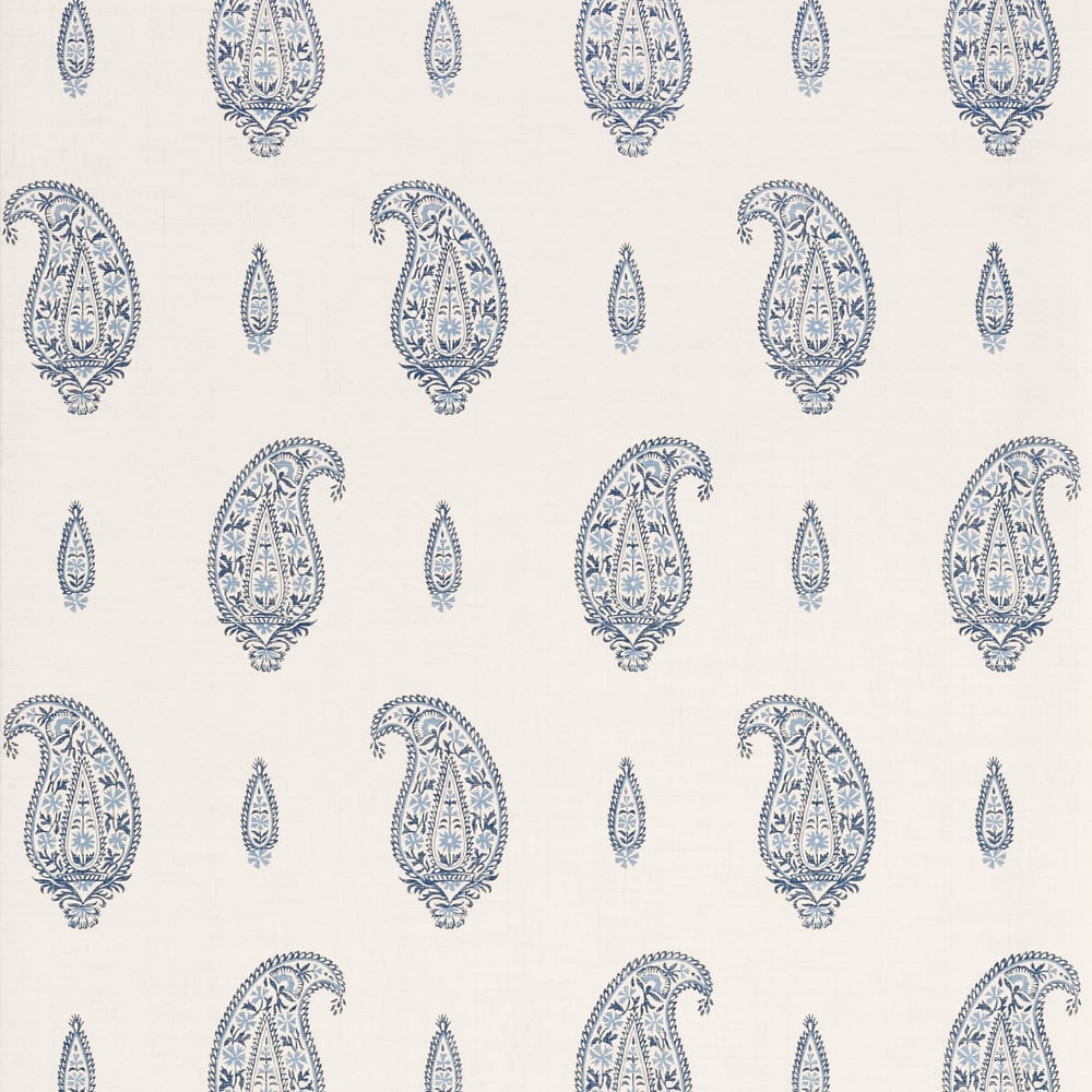 Thibaut T1051 MADURI Blue and White Wallpaper