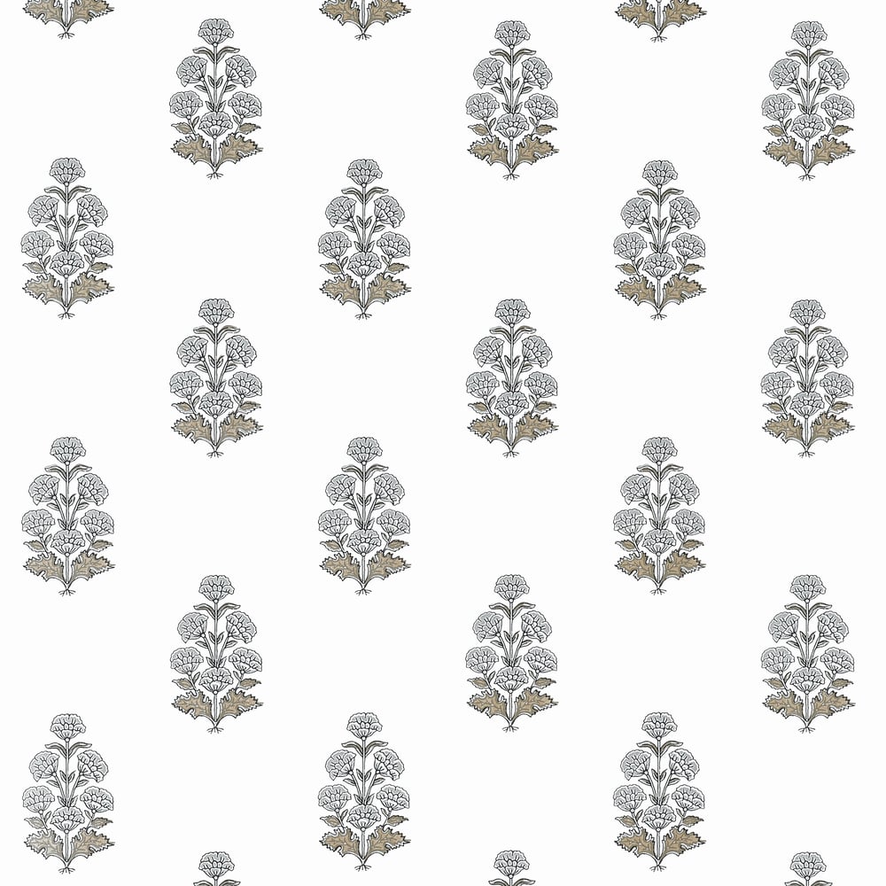 Thibaut AUDREY T10520 in Grey Wallpaper - BOXWOOD
