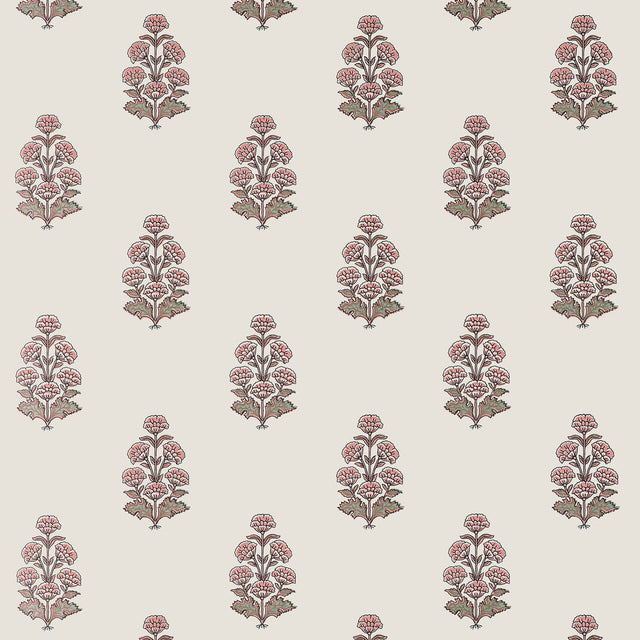 Thibaut AUDREY T10523 in Blush Wallpaper - BOXWOOD