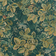 Thibaut NIGHT GARDEN T10530 in Peacock Wallpaper - BOXWOOD