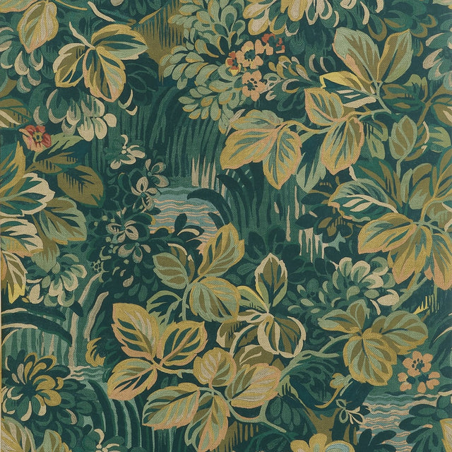 Thibaut NIGHT GARDEN T10530 in Peacock Wallpaper - BOXWOOD