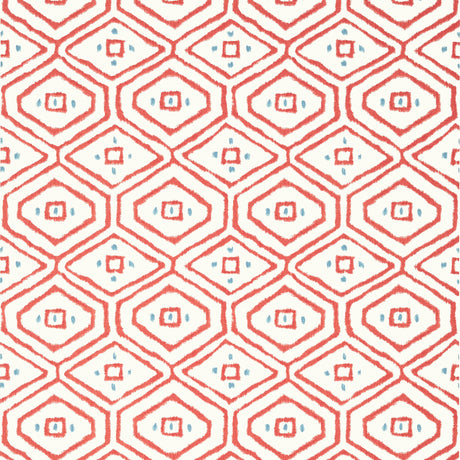Thibaut T10619 PASS-A-GRILLE Coral - Eade's Wallpaper