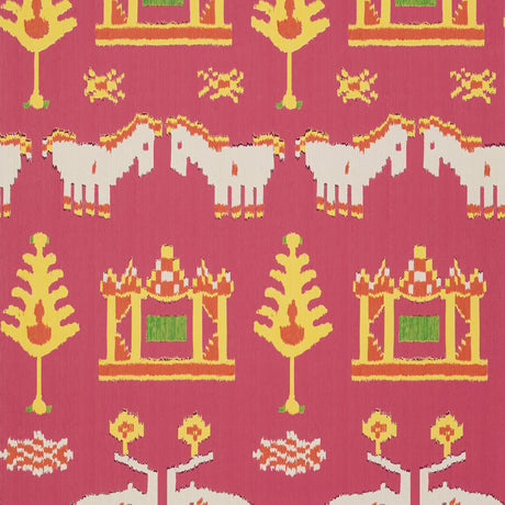Thibaut T10640 KINGDOM PARADE Pink - Eade's Wallpaper