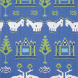 Thibaut T10642 KINGDOM PARADE Blue and Green - Eade's Wallpaper