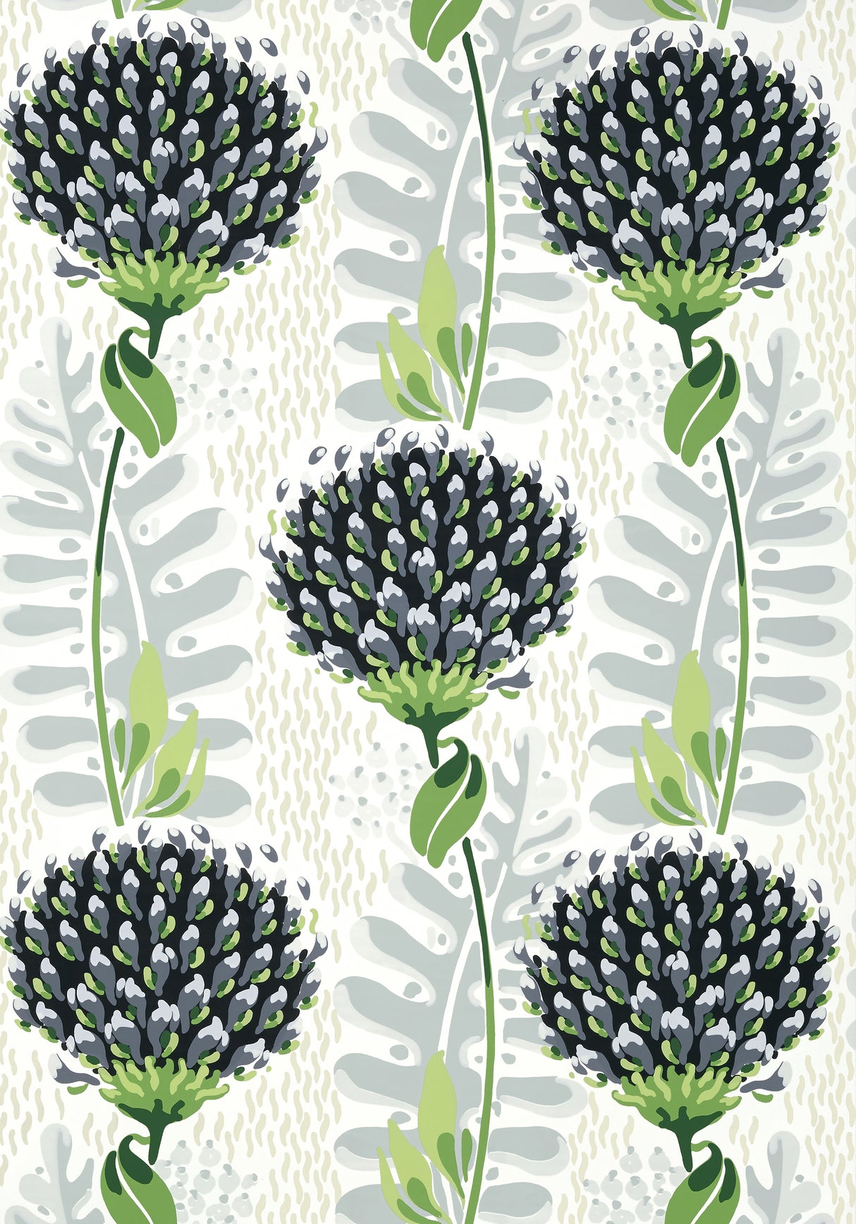 Thibaut T10648 TIVERTON Black Wallpaper