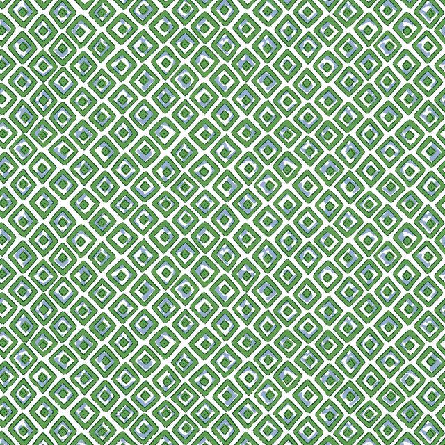 Thibaut T10659 INDIAN DIAMOND Green - Eade's Wallpaper