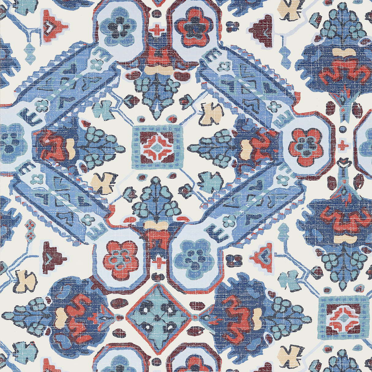 Thibaut T10824 PERSIAN CARPET Blue and White