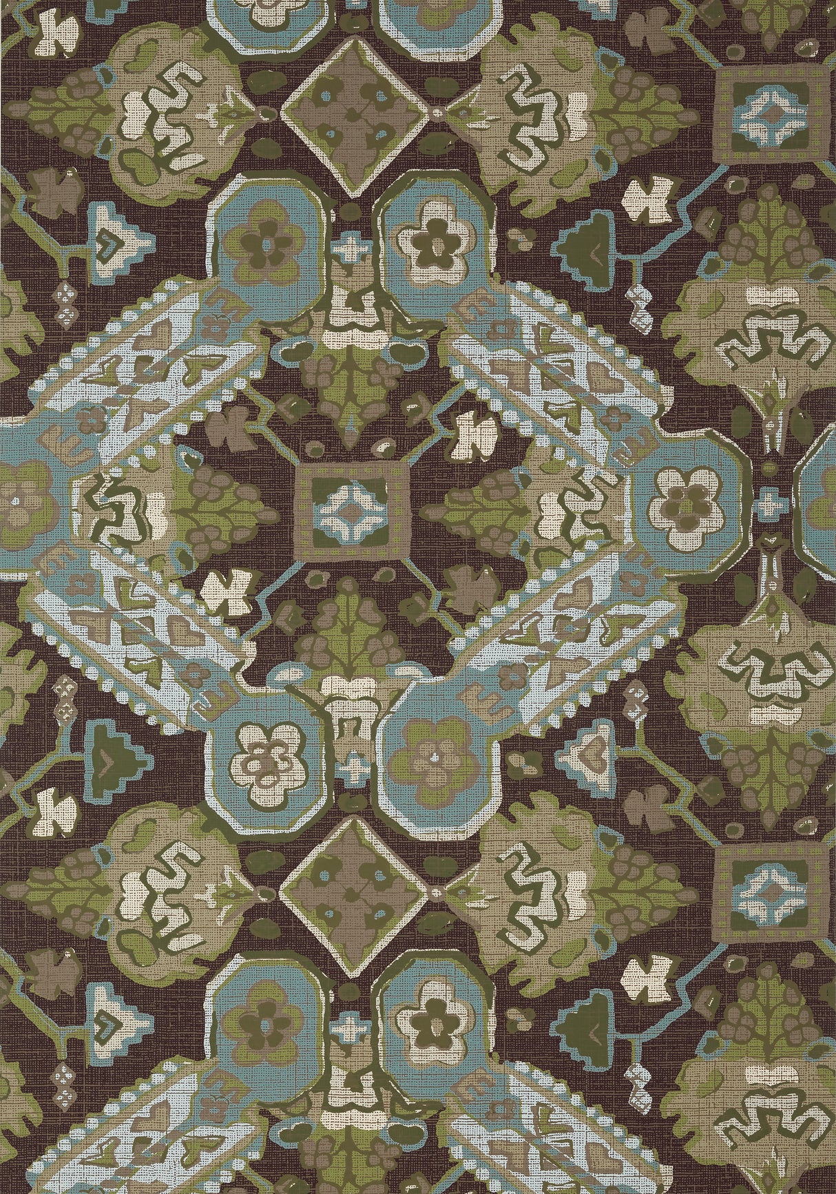 Thibaut T10826 PERSIAN CARPET Brown Wallpaper