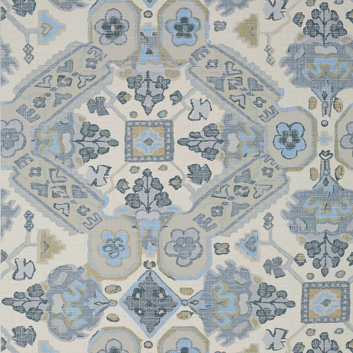 Thibaut T10828 PERSIAN CARPET Grey and Beige