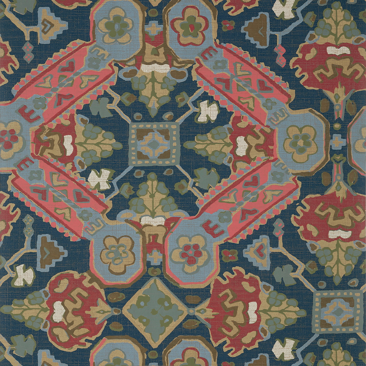 Thibaut T10829 PERSIAN CARPET Navy