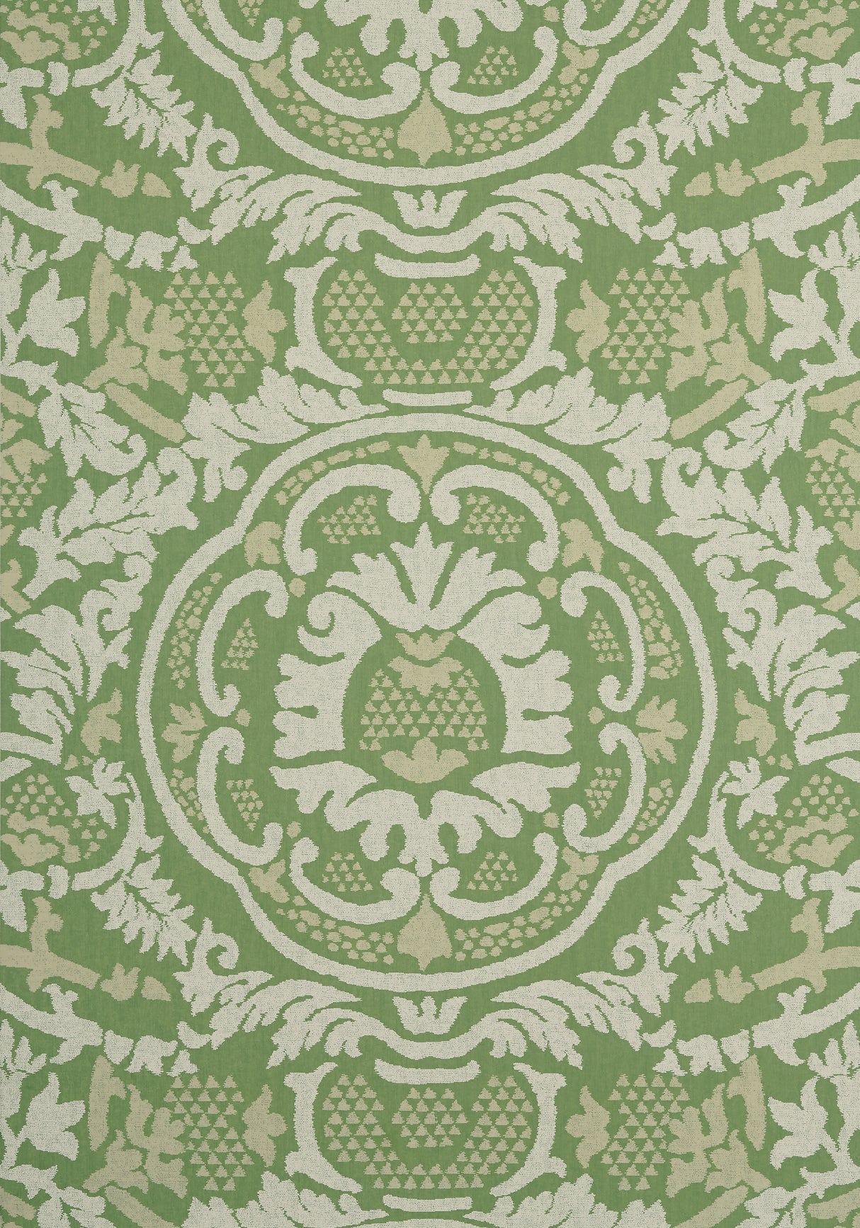 Thibaut T10838 EARL DAMASK Green Wallpaper
