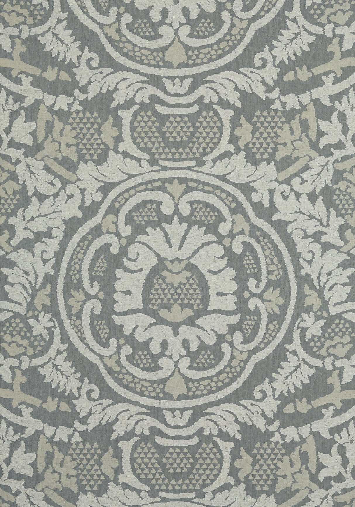 Thibaut T10840 EARL DAMASK Charcoal Wallpaper