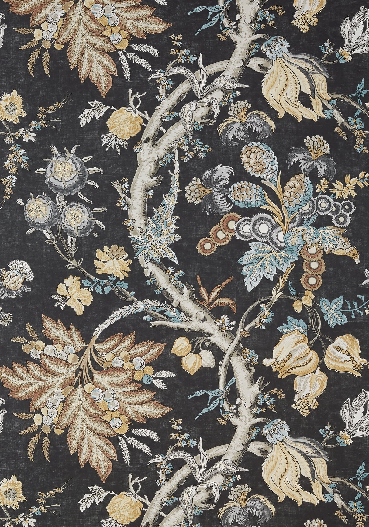 Thibaut T10842 CHATELAIN Charcoal Wallpaper