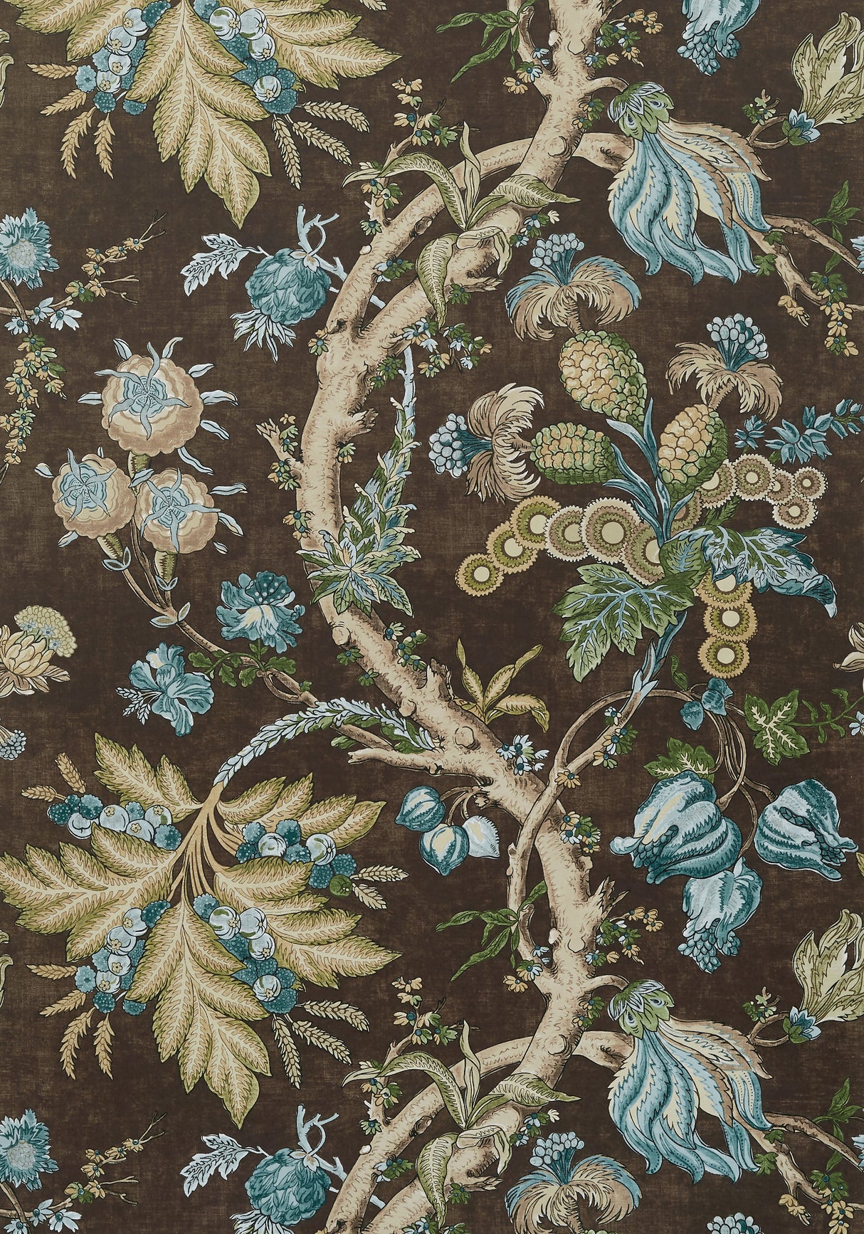 Thibaut T10843 CHATELAIN Brown Wallpaper