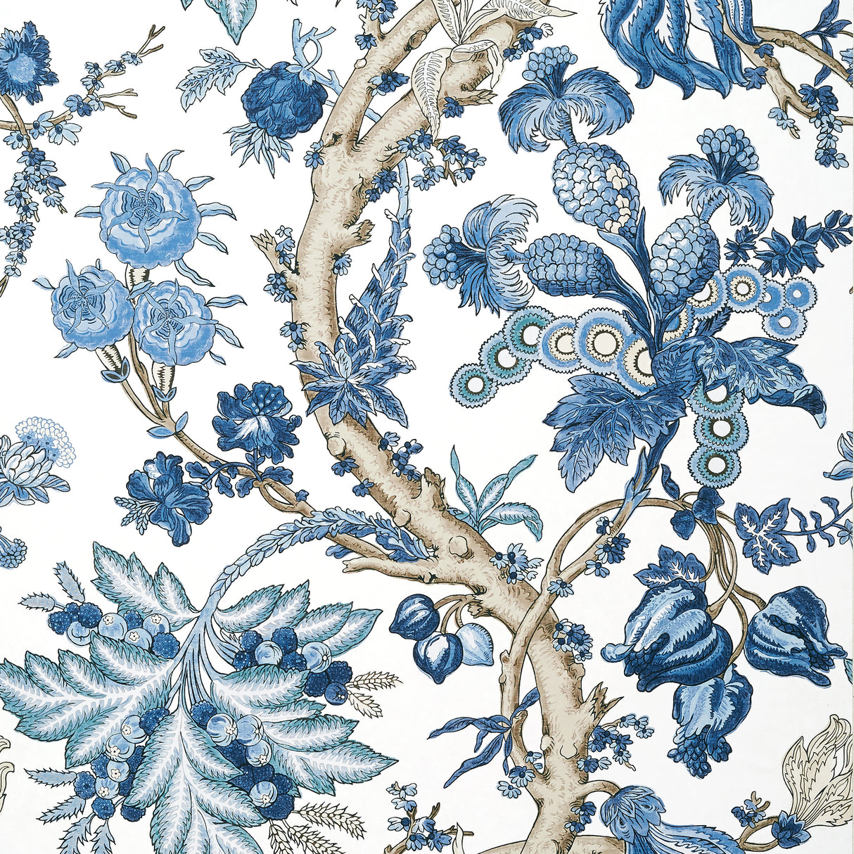 Thibaut T10846 CHATELAIN Blue and White