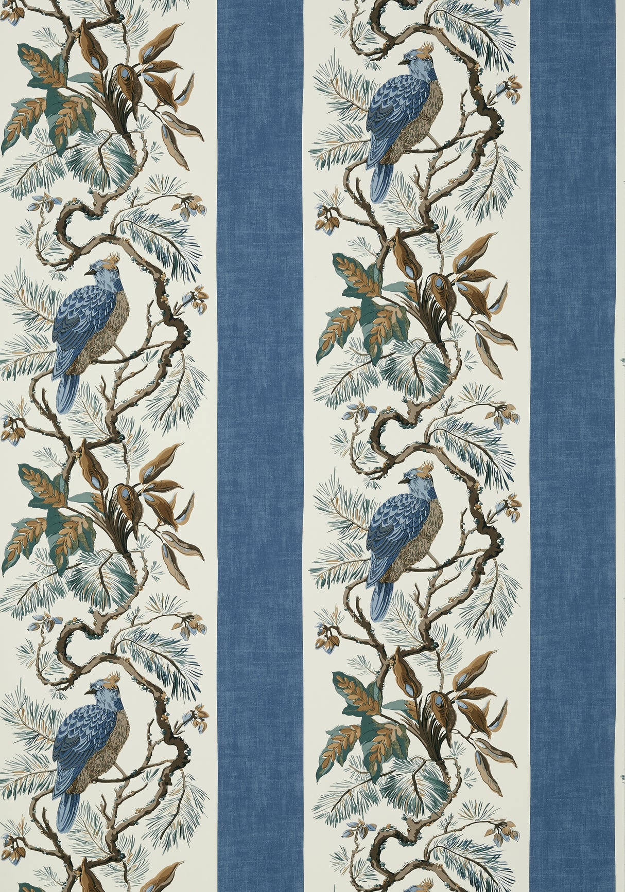 Thibaut T10861 WILLIAMSON Blue Wallpaper