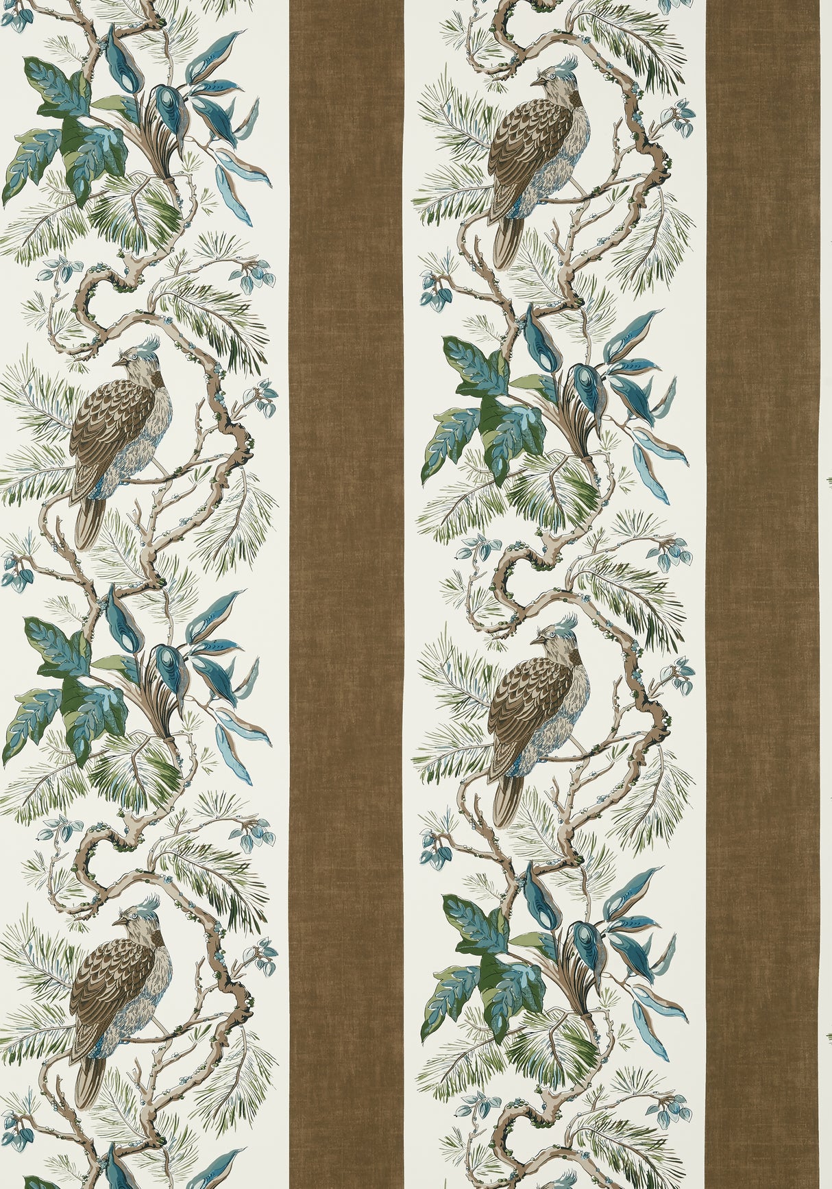 Thibaut T10862 WILLIAMSON Brown Wallpaper