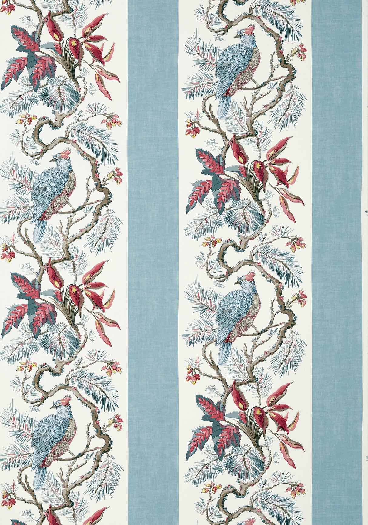 Thibaut T10863 WILLIAMSON Spa Blue Wallpaper
