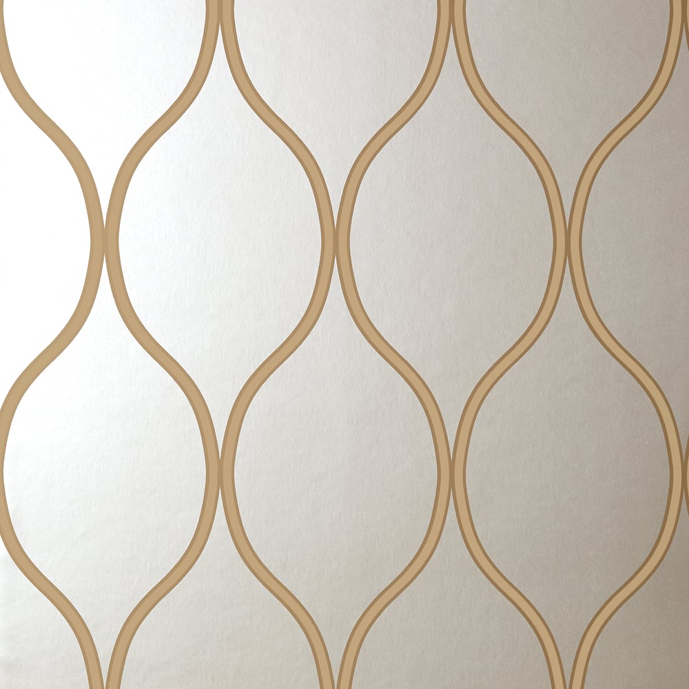 Thibaut T11045 CAMBER Silver Wallpaper