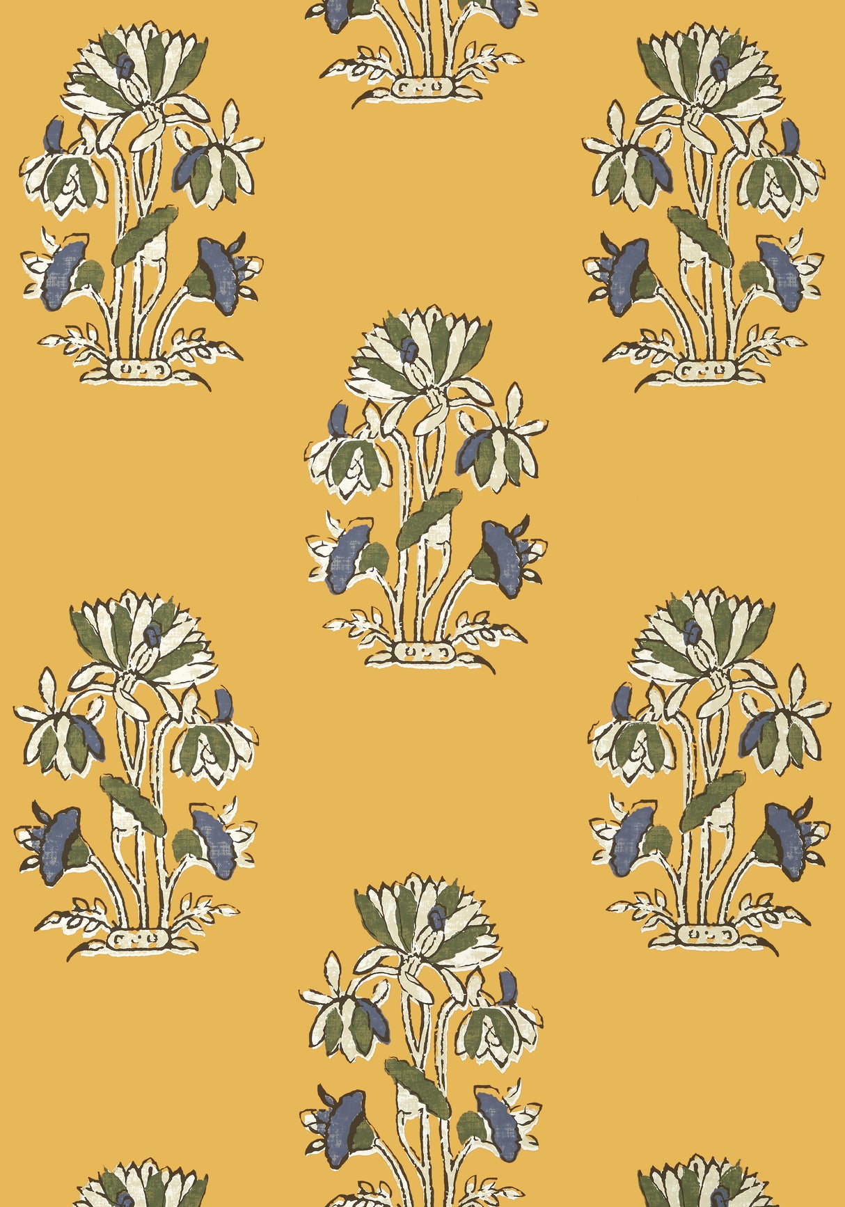 Thibaut T13202 LILY FLOWER Harvest Gold Wallpaper