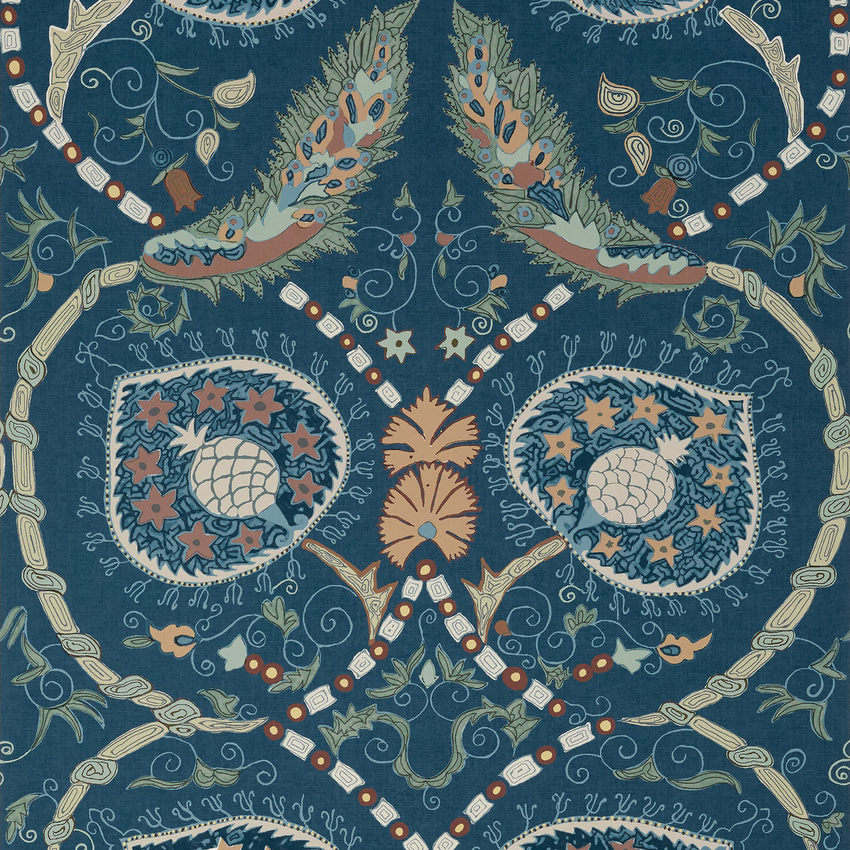 Thibaut T13217 LEWIS Navy and Teal