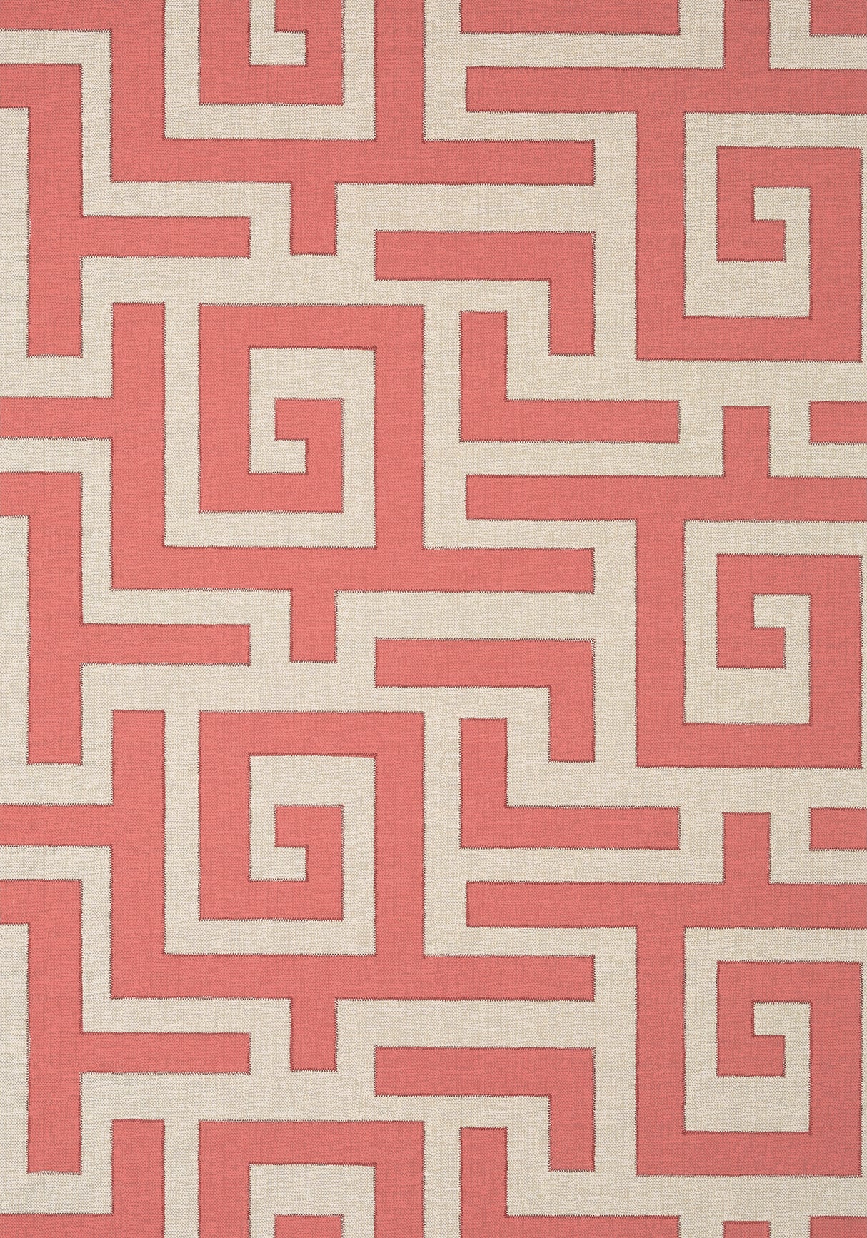 Thibaut T13223 TULUM Coral Wallpaper