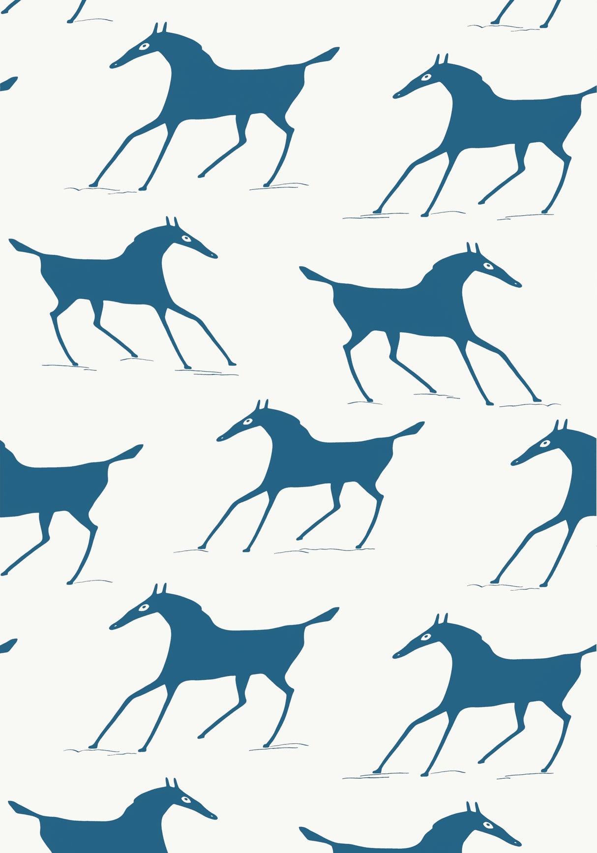 Thibaut T13265 MARLBOROUGH DOWNS Navy on Off White Wallpaper