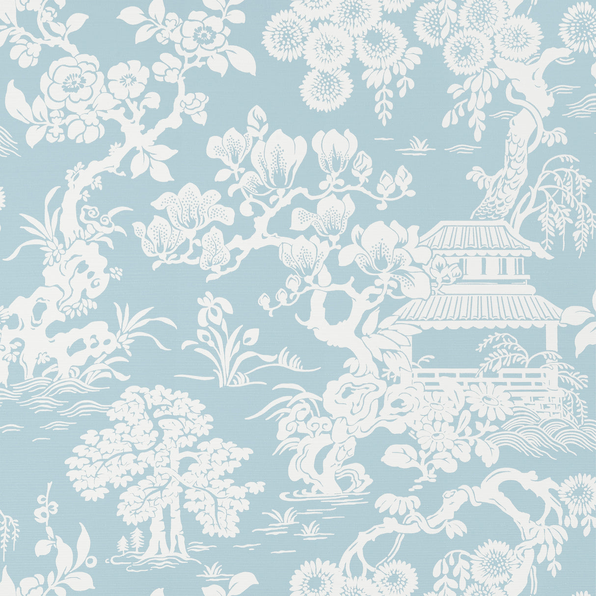 Thibaut T13303 JAPANESE GARDEN Spa Blue