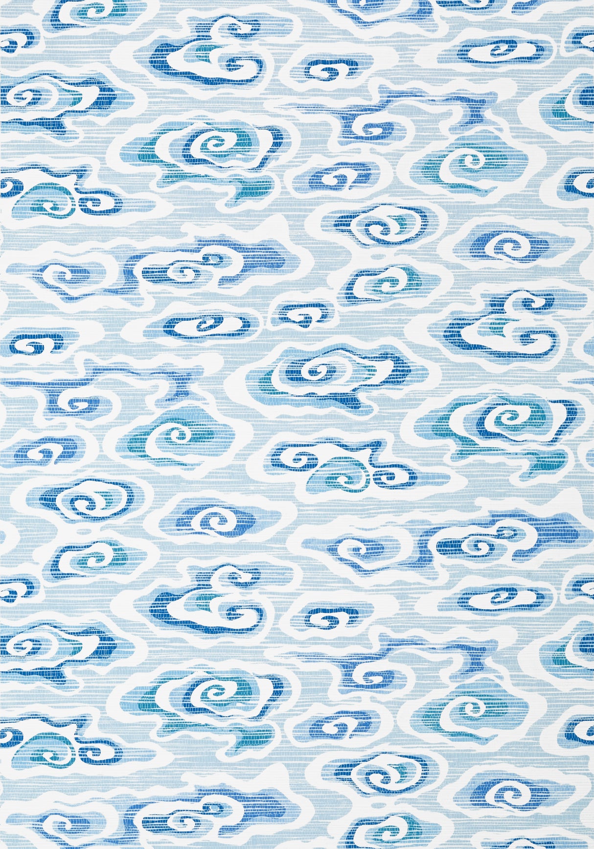 Thibaut T13317 CLEAR CLOUDS Blue Wallpaper