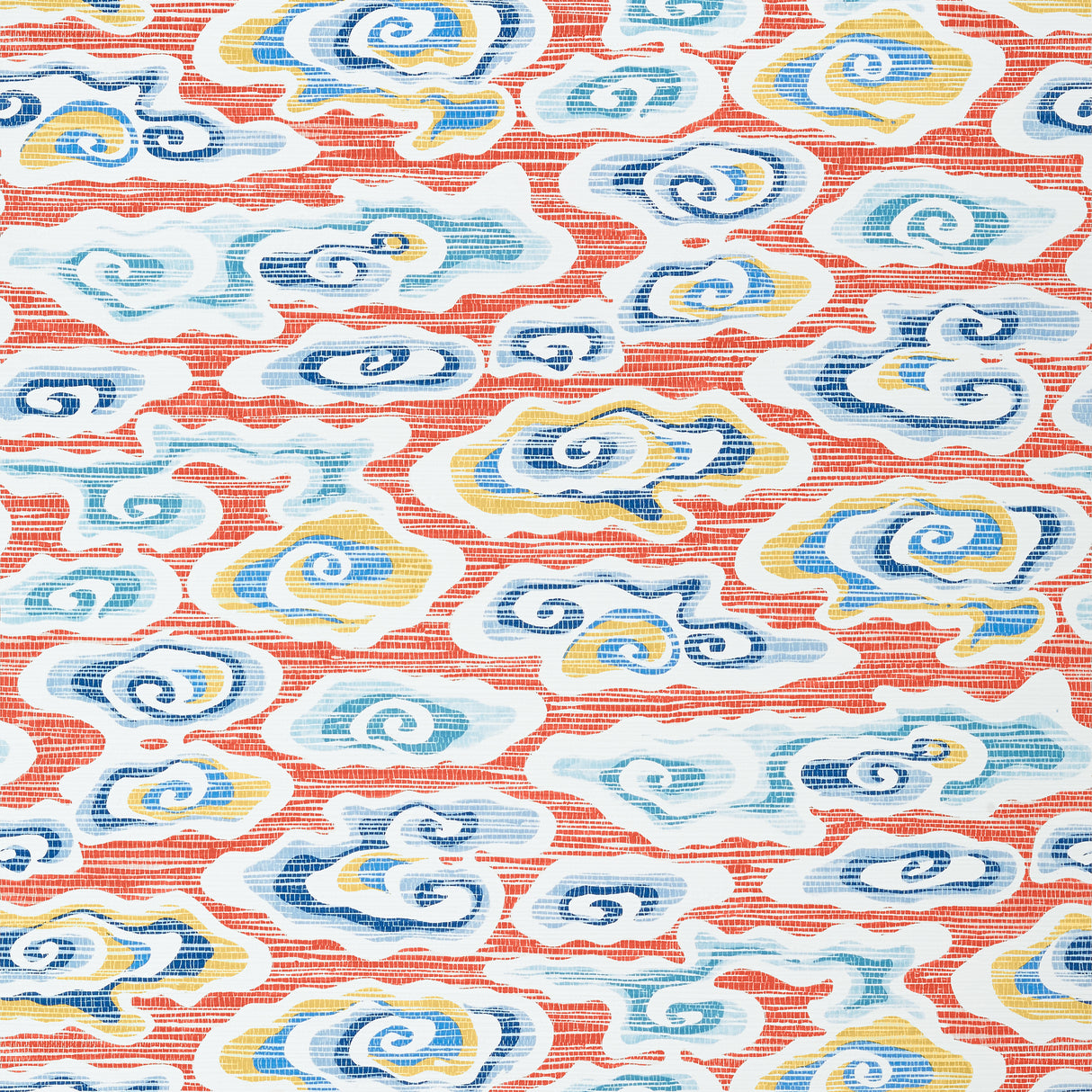 Thibaut T13320 CLEAR CLOUDS Coral