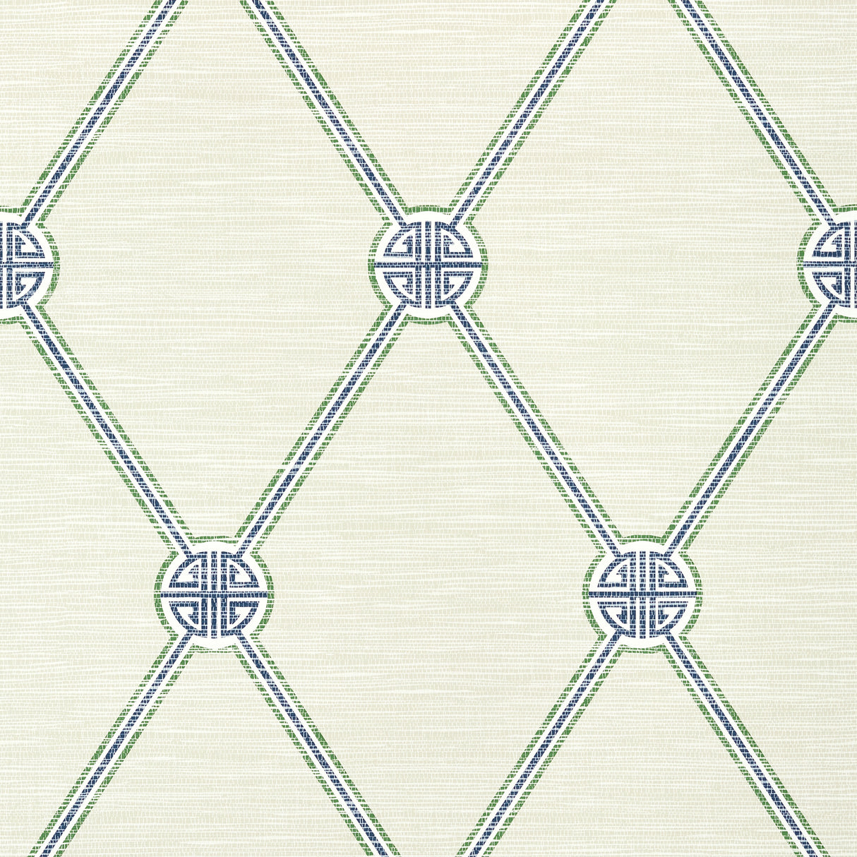 Thibaut T13352 TURNBERRY TRELLIS Beige and Green