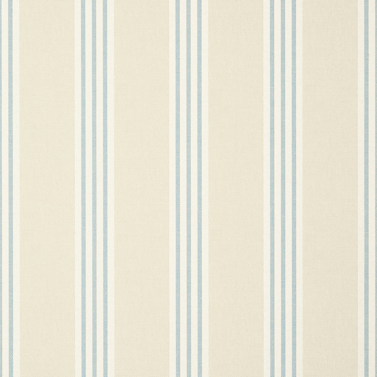 Thibaut T13360 CANVAS STRIPE Spa Blue and Beige