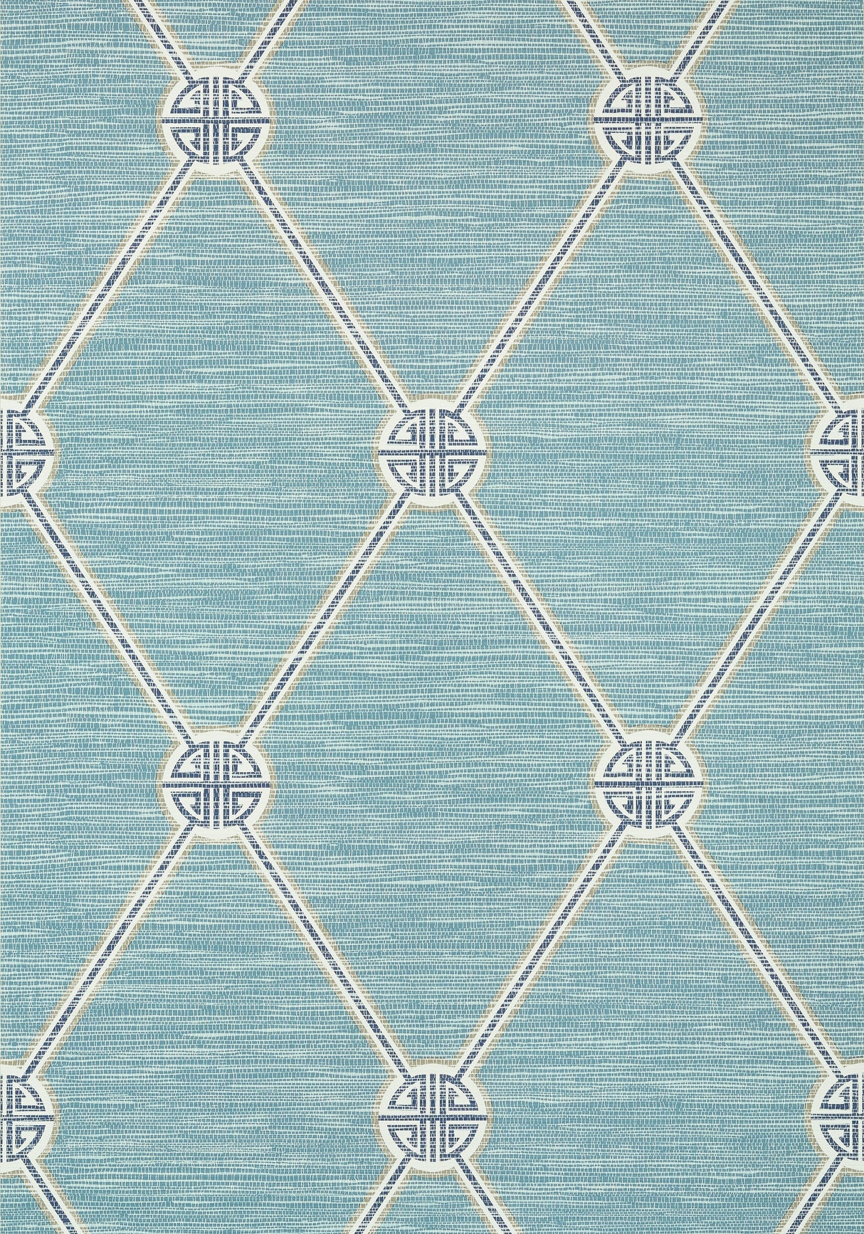 Thibaut T13391 TURNBERRY TRELLIS Mineral Wallpaper