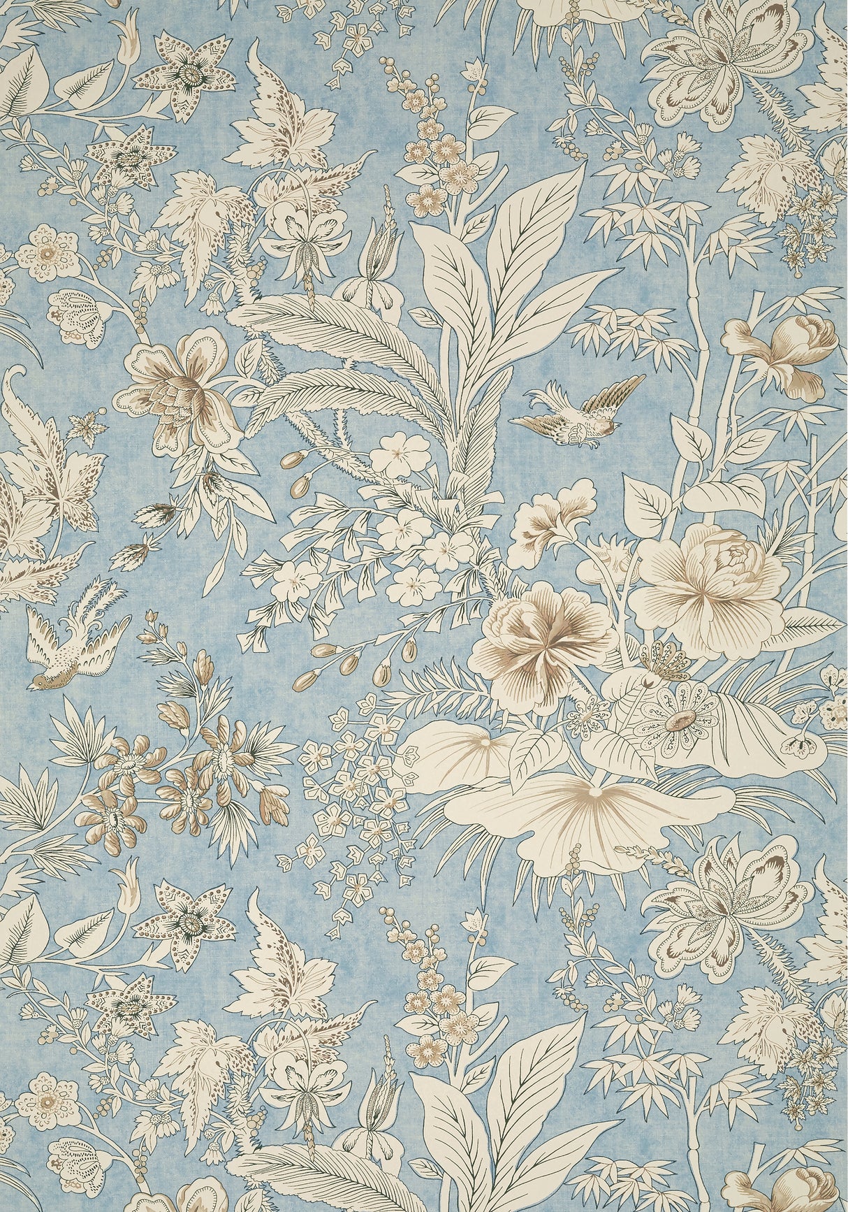 Thibaut T13604 ROSALIND Spa Blue Wallpaper