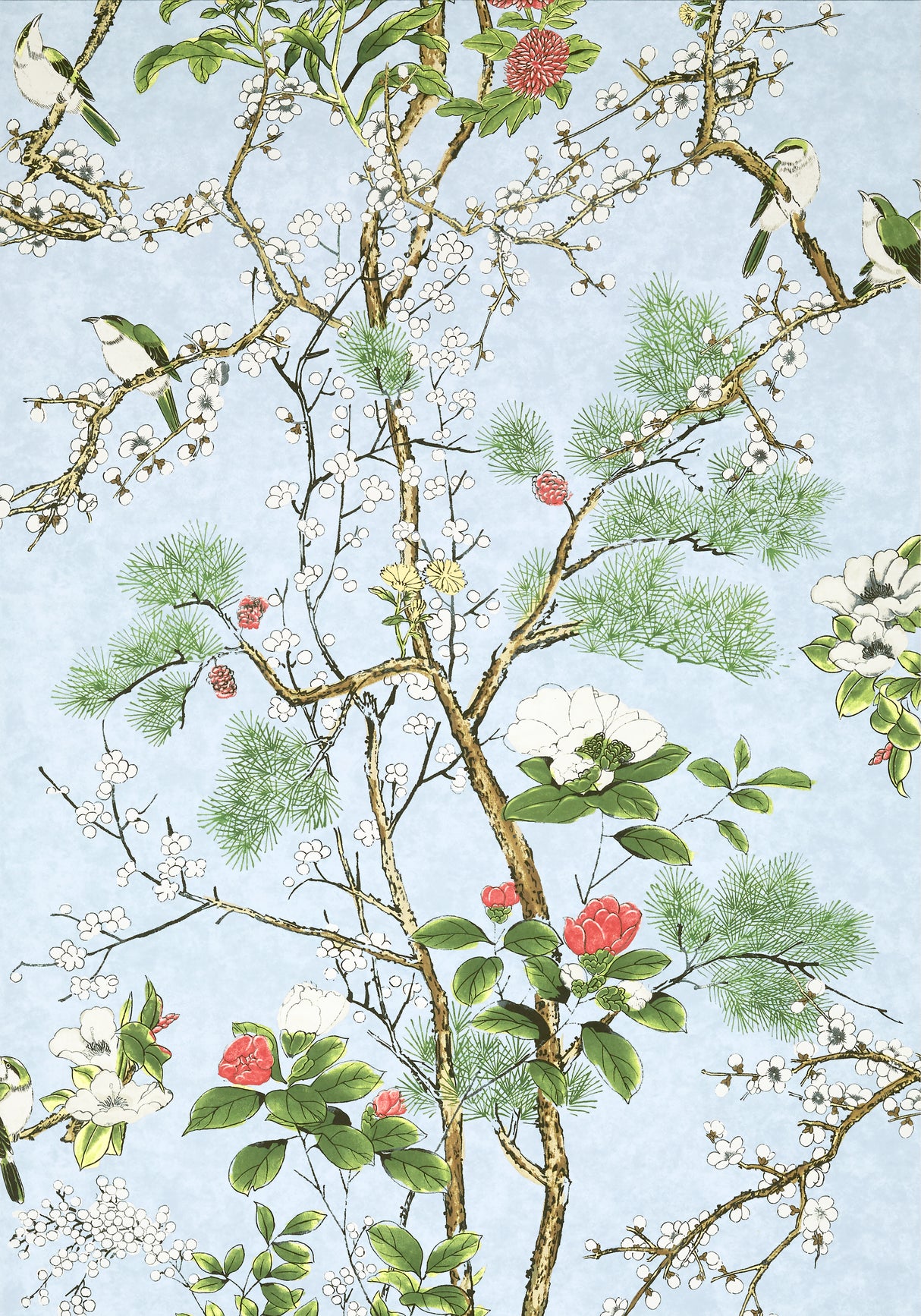 Thibaut T13620 KATSURA Spa Blue Wallpaper