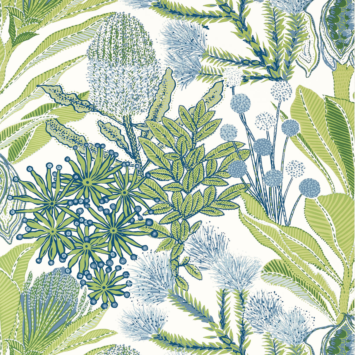 Thibaut T13923 PROTEA Green and Blue