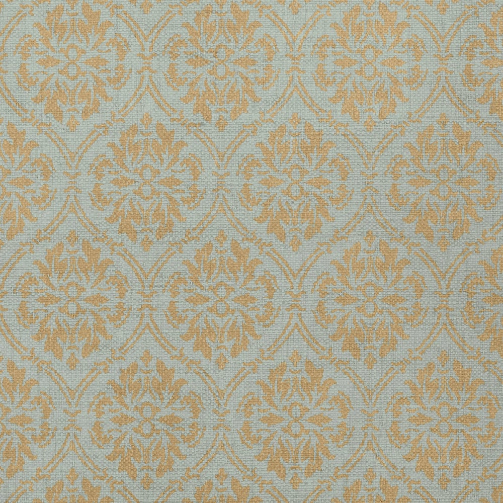 Thibaut T14121 BANKUN DAMASK Teal Wallpaper