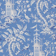 Thibaut T14204 Blue Wallpaper - IMPERIAL GARDEN