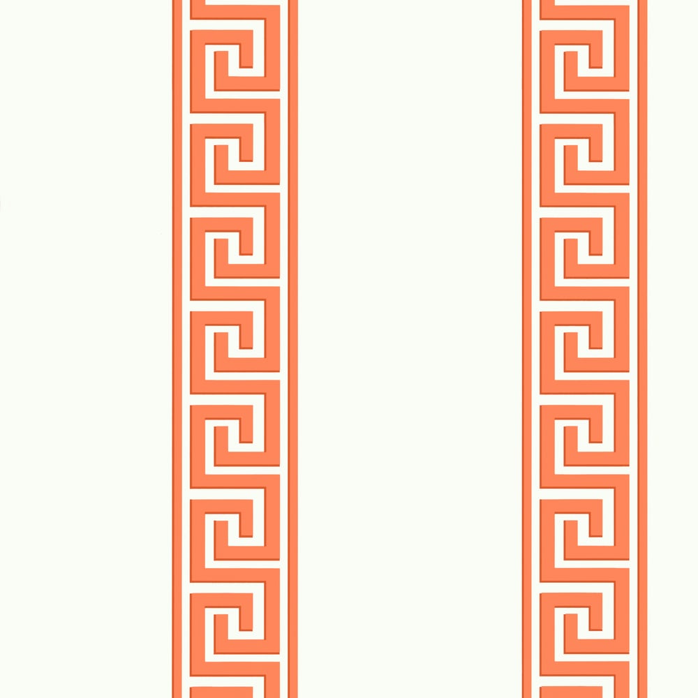 Thibaut T14243 ANDREAS STRIPE Coral Wallpaper