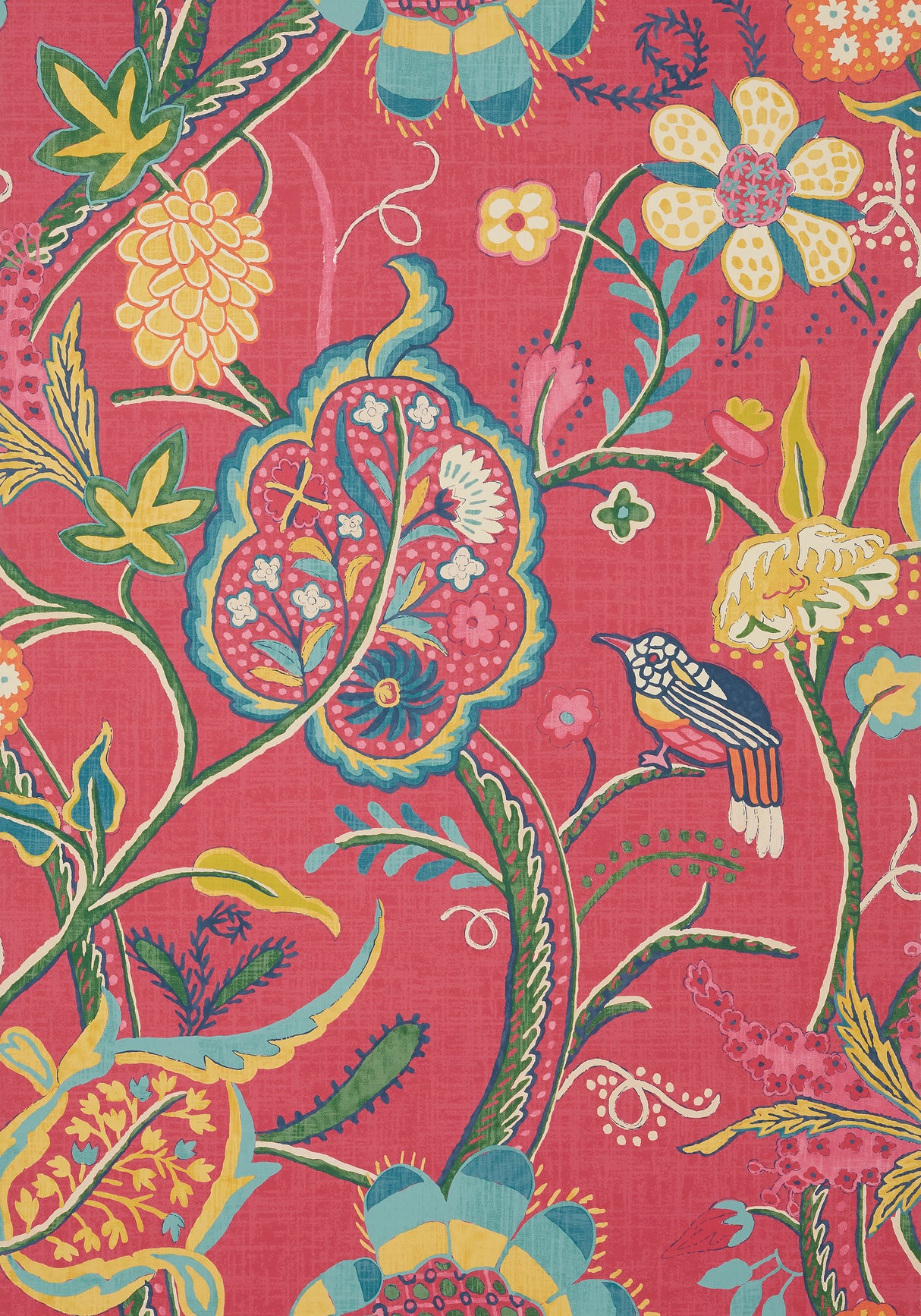 Thibaut T14302 WINDSOR Pink Wallpaper