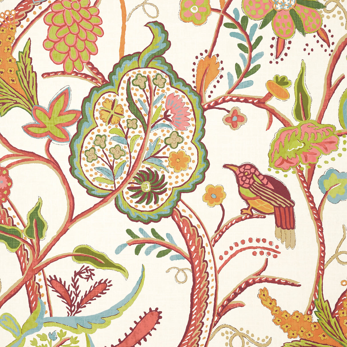 Thibaut T14305 WINDSOR Cream and Red