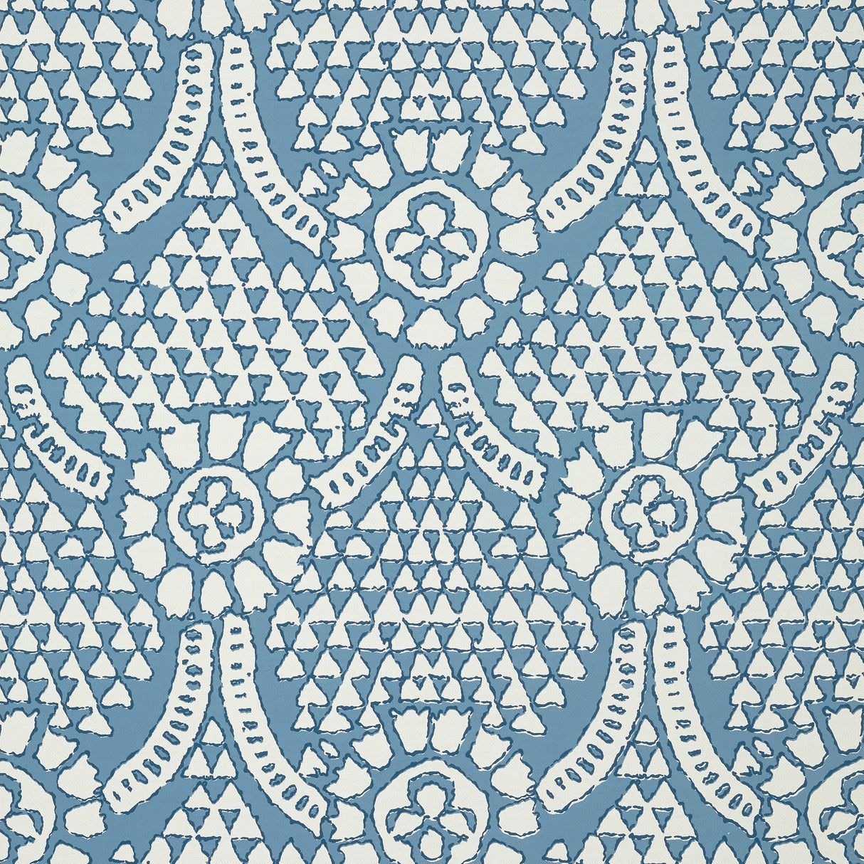 Thibaut T14314 CHAMOMILE Blue and White