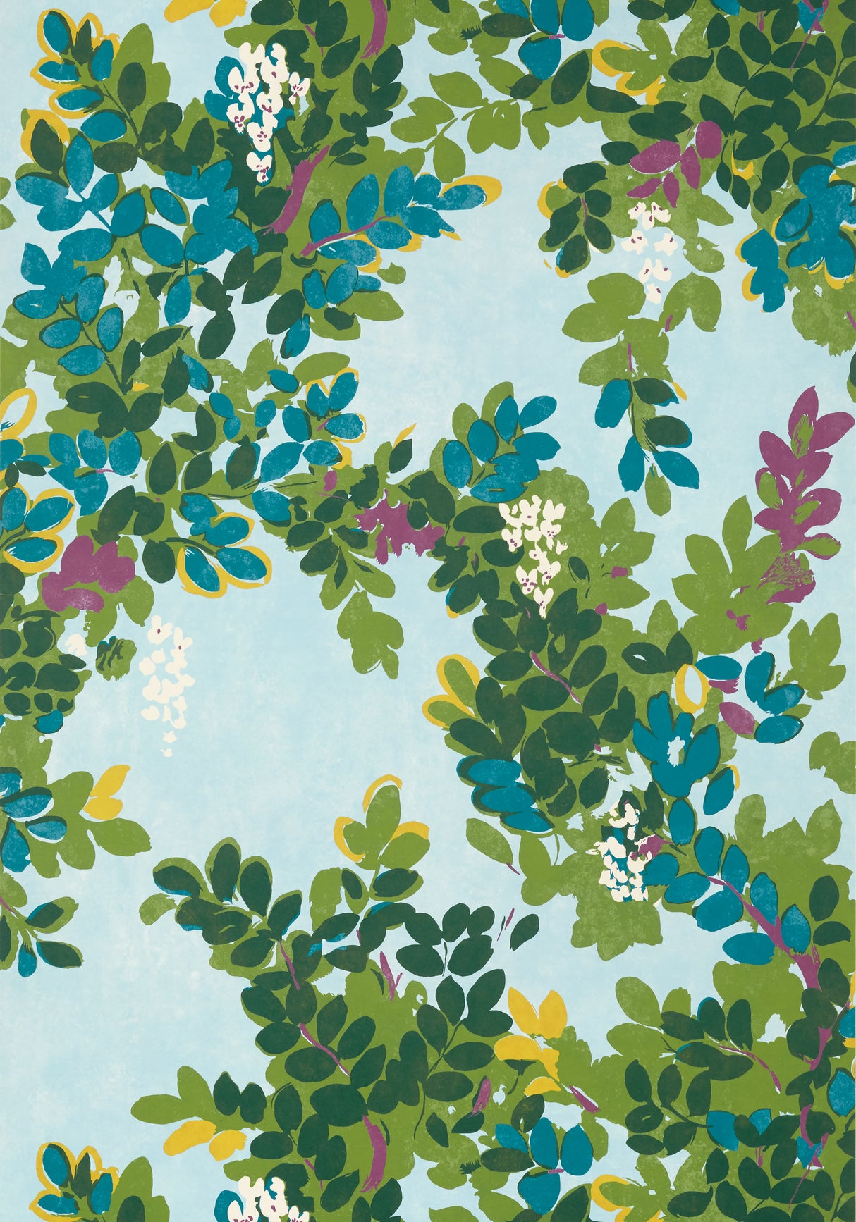 Thibaut T14334 CENTRAL PARK Sky Blue Wallpaper