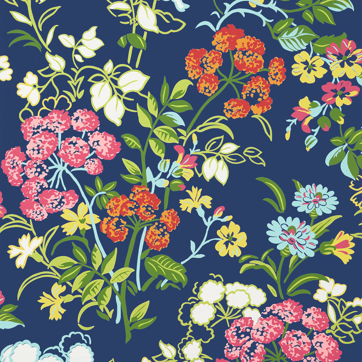 Thibaut T14337 SPRING GARDEN Navy