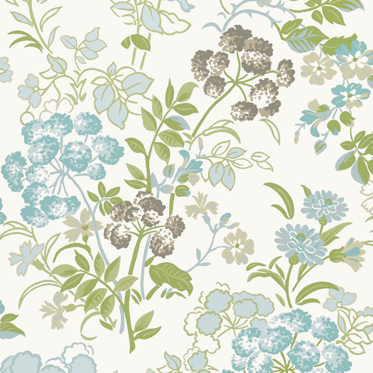 Thibaut T14339 SPRING GARDEN Spa Blue