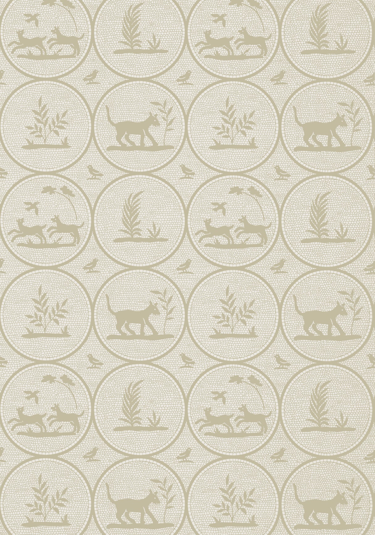 Thibaut T14350 DOOLEY Beige Wallpaper