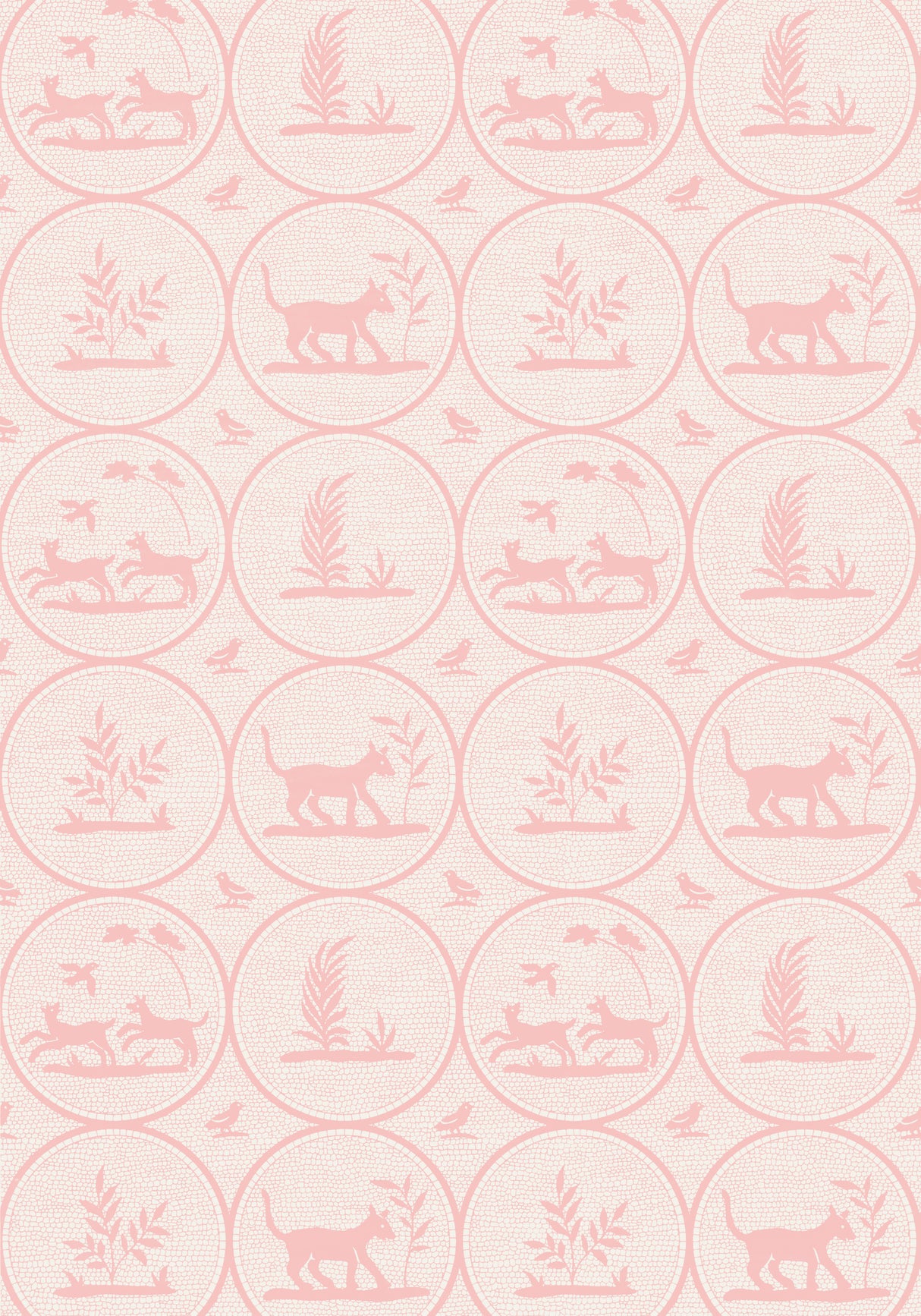 Thibaut T14353 DOOLEY Pink Wallpaper