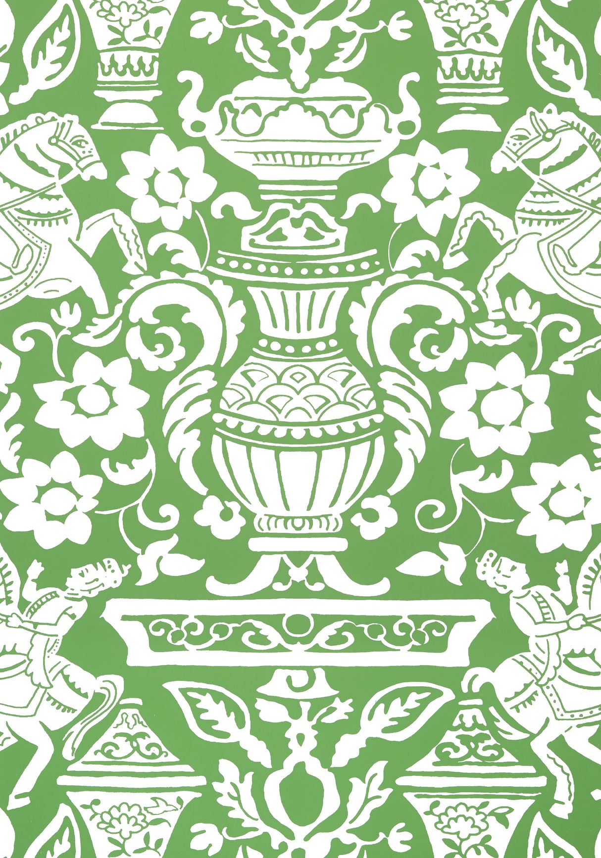 Thibaut T14359 GALWAY Green Wallpaper